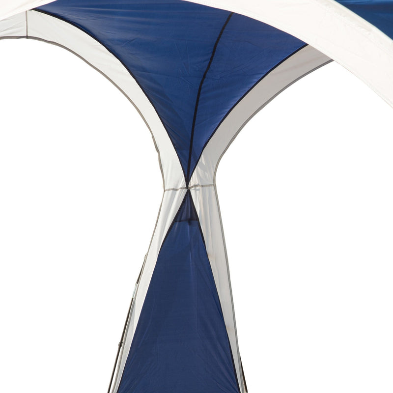 Dome Event Shelter, Garden Canopy, 3.5x3.5m, Grey/Blue Outsunny
