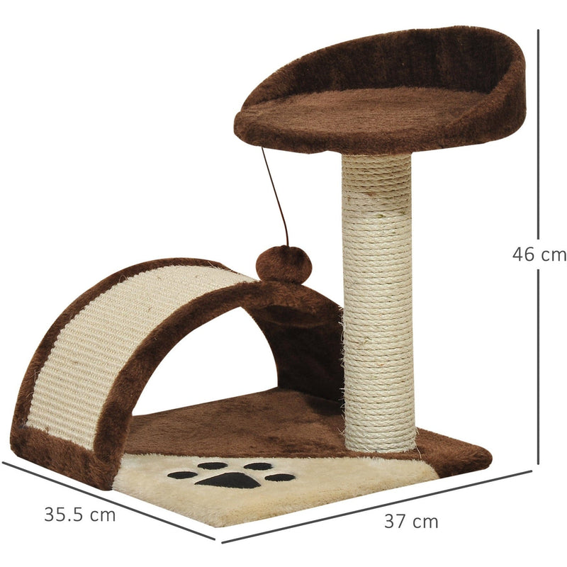 Cat Tree w/ Scratching Post, Activity Centre, Perch, Brown
