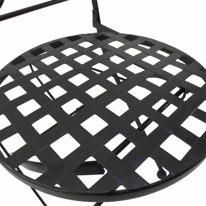 Mosaic Bistro Set, 2 Folding Chairs & Round Table