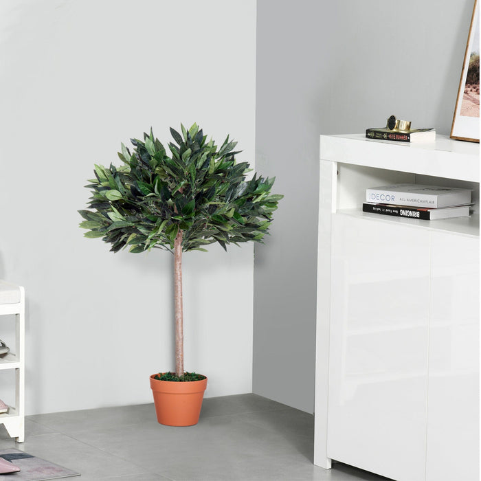 3ft Artificial Olive Tree, Indoor, Home/Office, Orange Pot