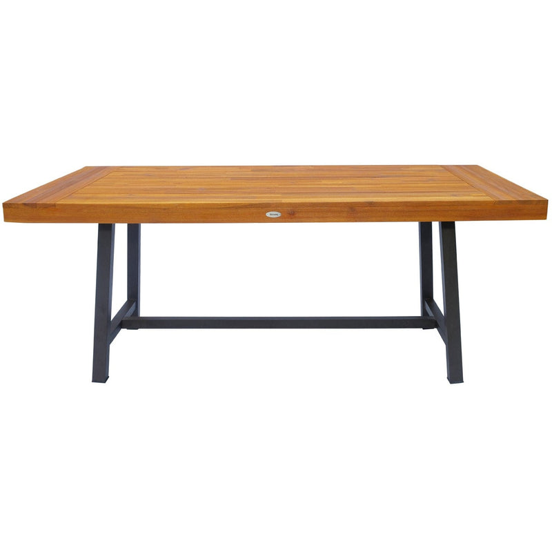 Outdoor Table and Bench Set, Acacia Wood