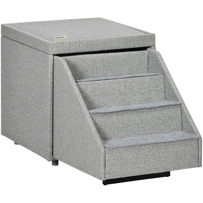 2-in-1 Dog Steps Ottoman with Storage