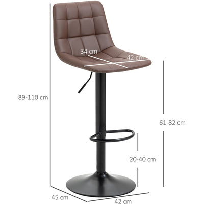 Kitchen Stools For Breakfast Homcom