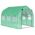 Walk-In Greenhouse for Protecting Outdoor Plants from Wind and Rain Green Outsunny