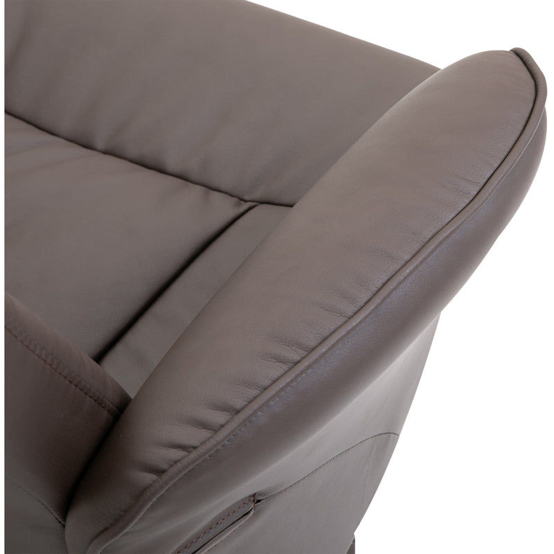 Brown Executive Lounge Chair & Footstool