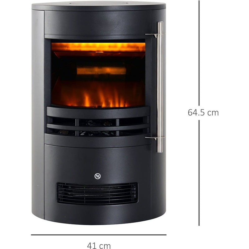 Portable Electric Fireplace, Flame Effect, 1000/2000W