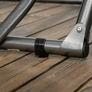 Foldable Hammock Stand, 120kg, Black Outsunny