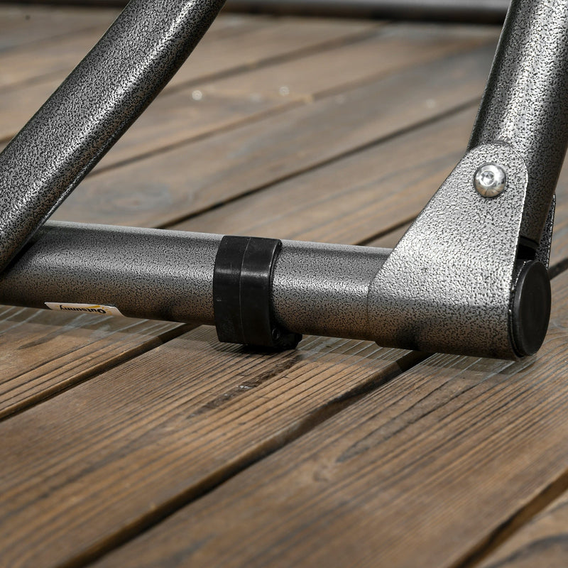Foldable Hammock Stand, 120kg, Black Outsunny