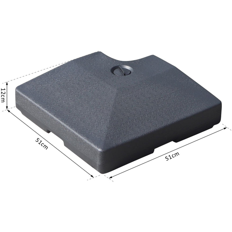 80kg Base Weights for Cantilever Parasol Outsunny
