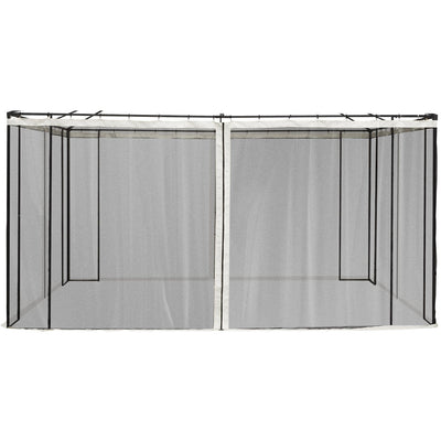 Mosquito Net Gazebo 10x13, Black Outsunny