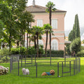 Heavy Duty Pet Play Pen with 2 Doors, 80x60cm Pawhut