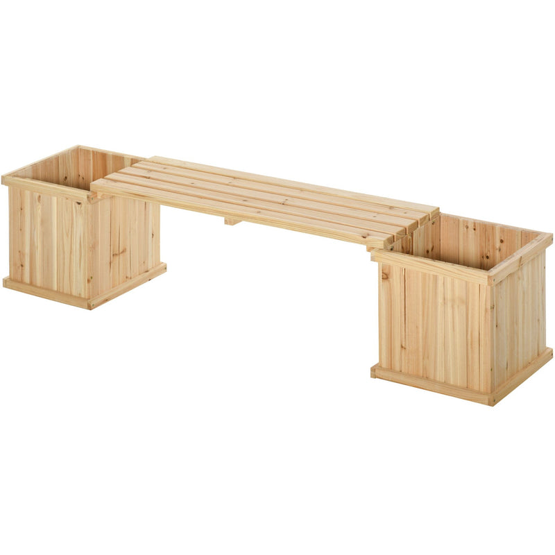 Garden Bench With Planters