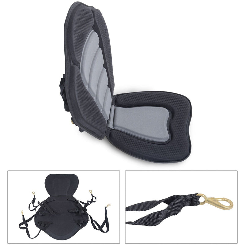 HOMCOM High Back Detachable Canoe/Kayak Seat-Black Homcom