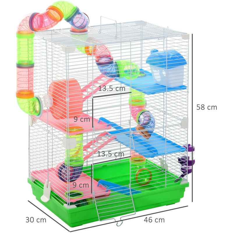 5 Tier Hamster Cage, Green