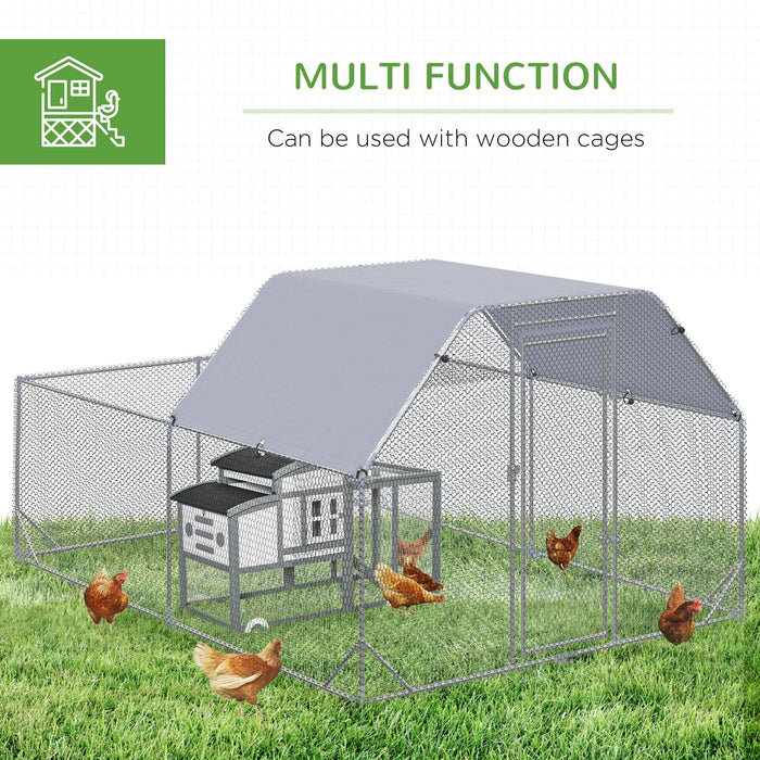 PawHut Chicken Coop Outdoor 2.8x3.8x2m