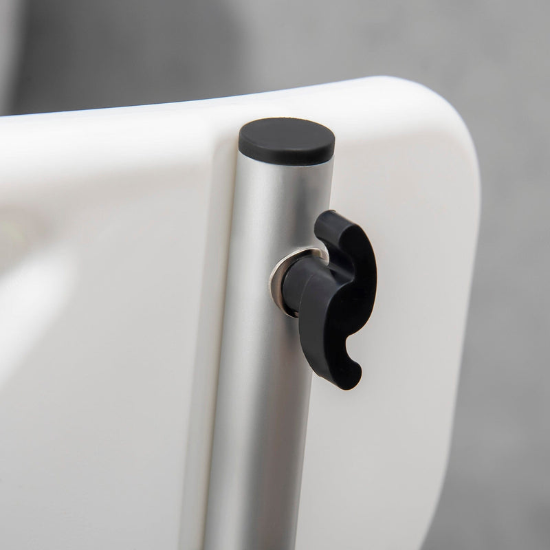 6-Level Adjustable Shower Stool with Backrest - Green