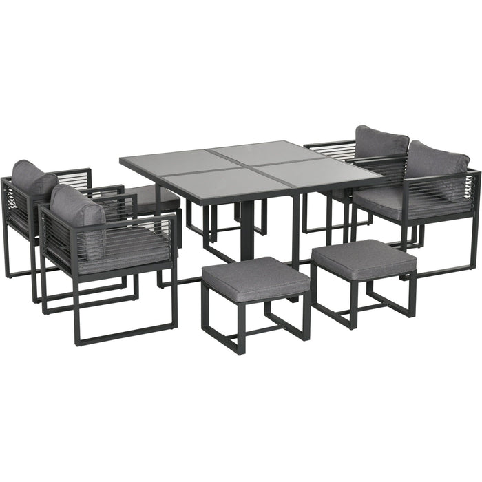8 Seater Outdoor Dining Table and Chairs