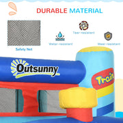 4 in 1 Bouncy Castle w/ Slide, Multicoloured Outsunny