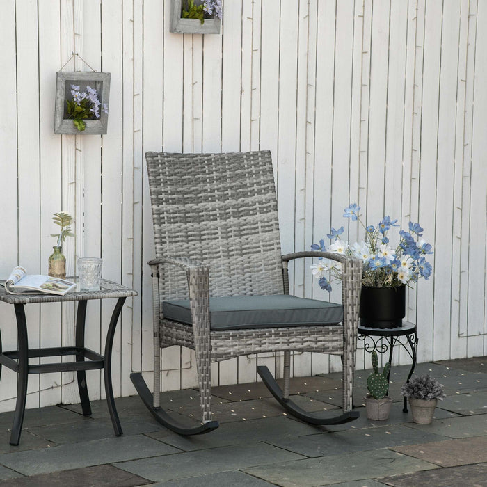Outdoor Rocking Chair With Cushions