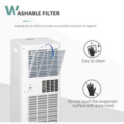 7000 BTU 4-in-1 Portable AC with Timer Homcom