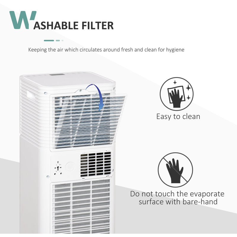 7000 BTU 4-in-1 Portable AC with Timer Homcom