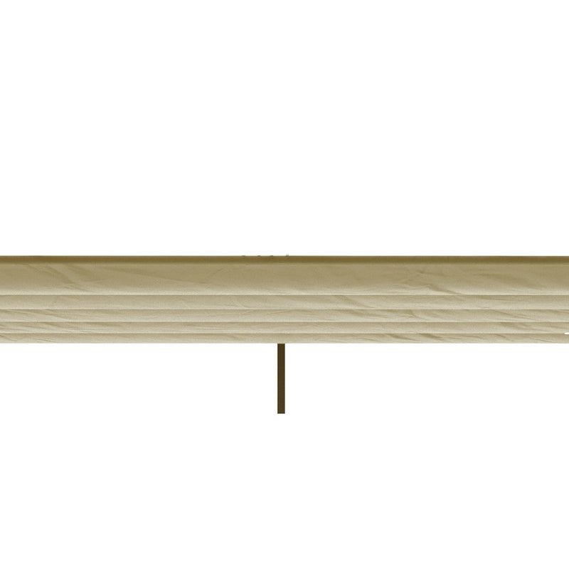 Outsunny Retractable Pergola Shade Cover, Replacement Canopy Fabric for 3 x 3 (m) Pergola, Gazebo Retractable Roof, Beige Outsunny