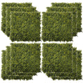 Artificial Boxwood Wall Panels, Milan Grass, 12PCS, 20" Outsunny