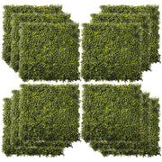 Artificial Boxwood Wall Panels, Milan Grass, 12PCS, 20" Outsunny