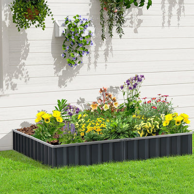DIY Large Raised Metal Garden Beds, 258x90 cm Outsunny