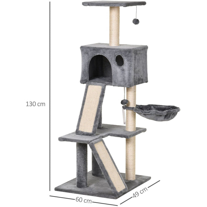 51" Cat Tree Tower, Condo, Scratching Posts, Ladders, Toys