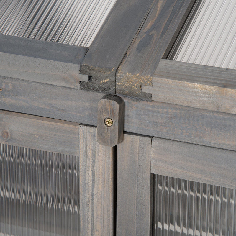 Small Wooden Greenhouse, Polycarbonate, 70x50x120cm