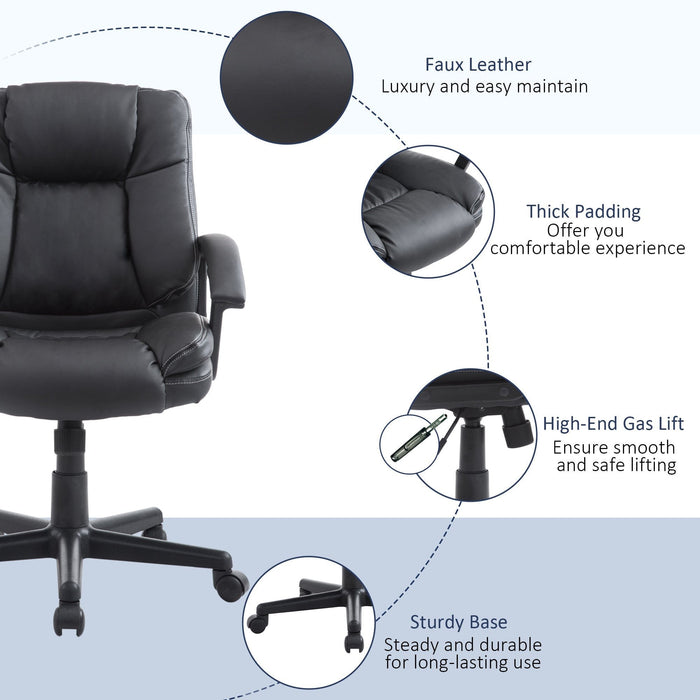 Faux Leather Office Chair