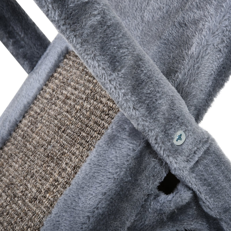 Two Tier Cat Tree Scratching Post - Grey
