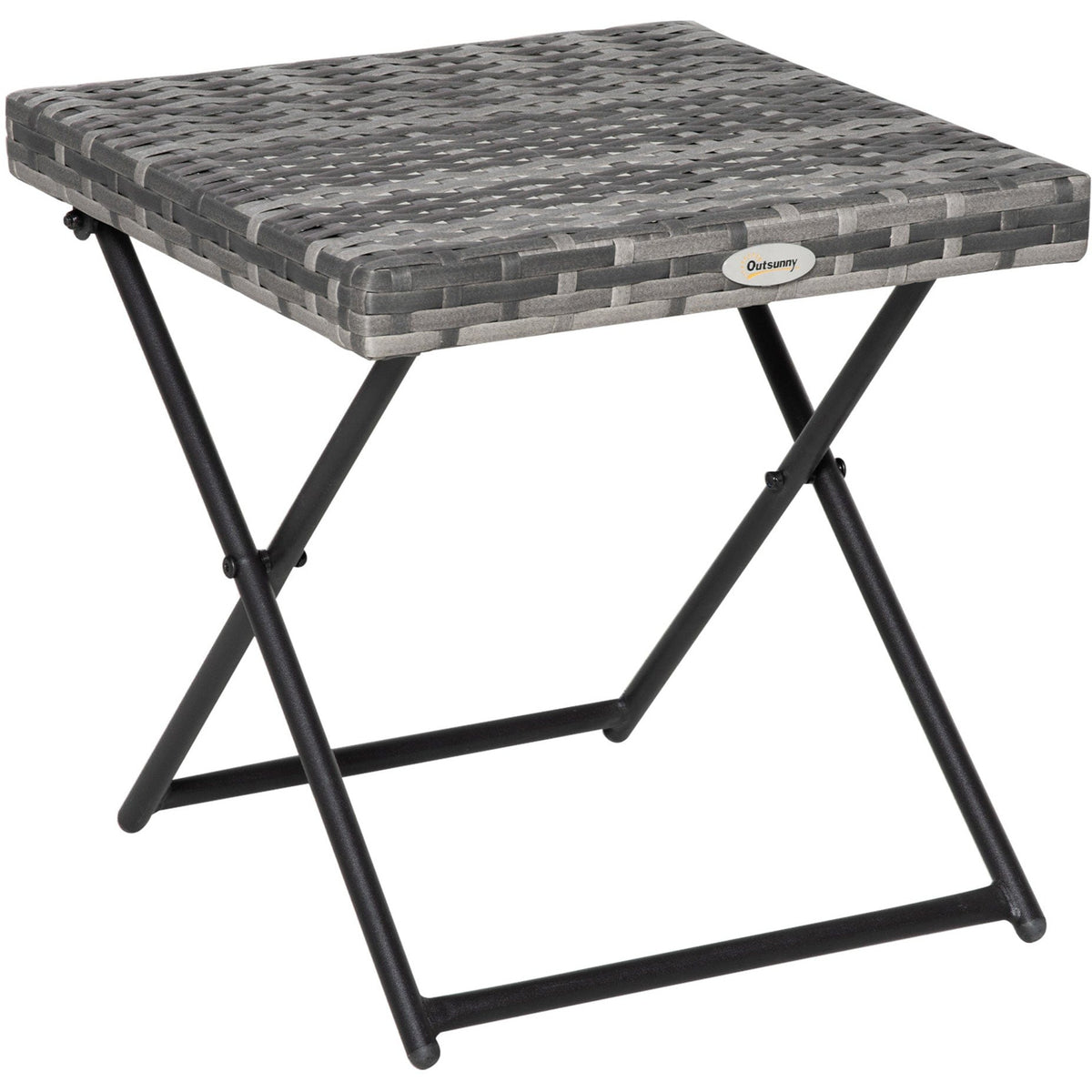 Black center deals folding table