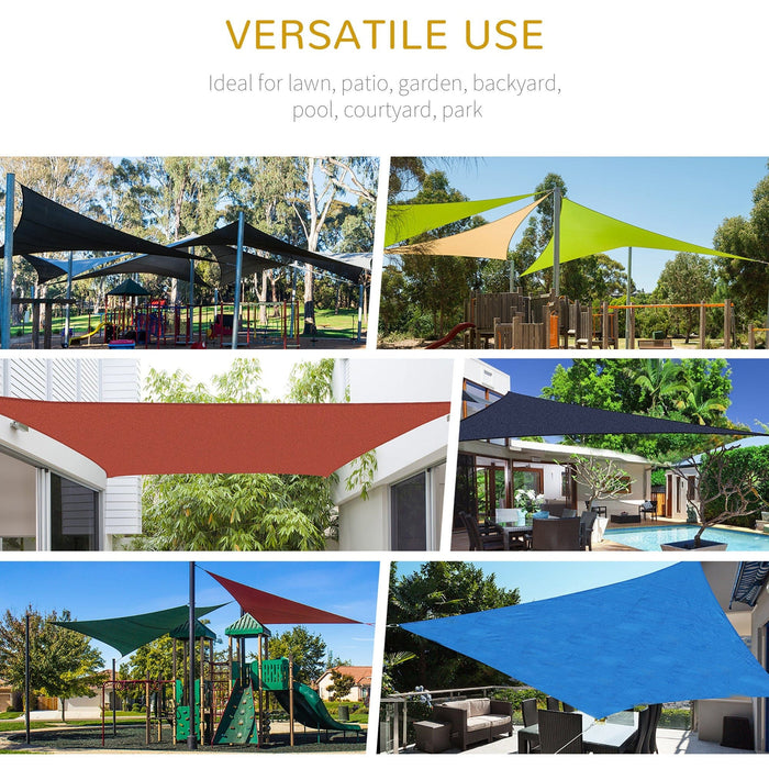 5x5m Triangle Sun Shade Sail - UV Protection