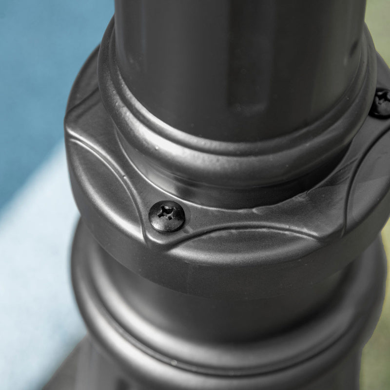 LED Solar Garden Lamp Post with PIR Sensor - 2.4 m