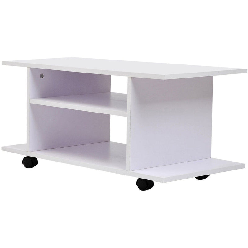 Compact TV Stand with Shelves, (80x40x40cm)