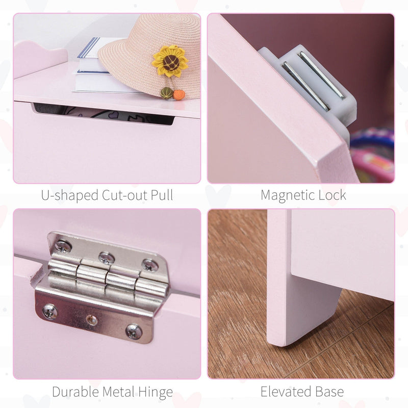 Wooden Toy Box With Seat