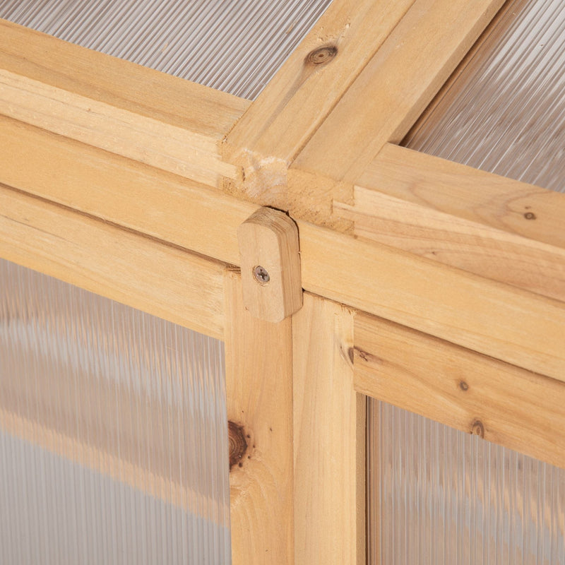 Small Wooden Greenhouse, Polycarbonate, 70x50x120cm