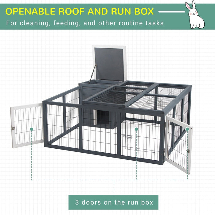 Rabbit Hideaway with Openable Main House