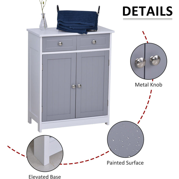 Wooden Bathroom Cabinets Freestanding, 75 x 60cm