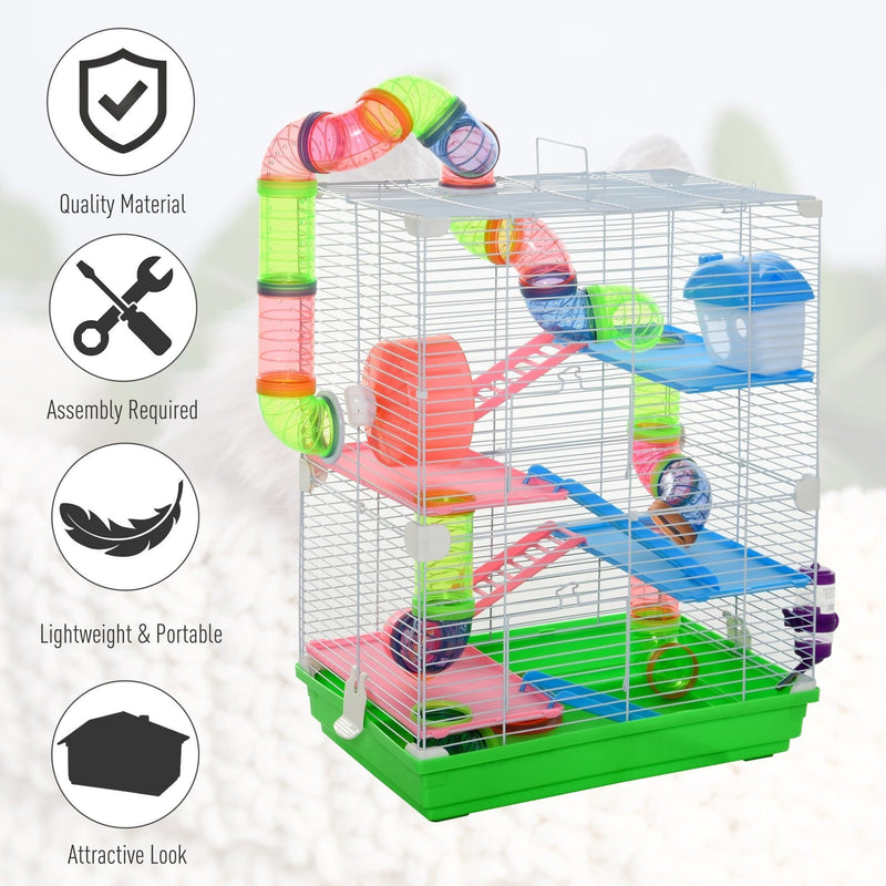 5 Tier Hamster Cage, Green