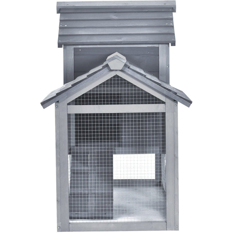 Chicken Coop and Run, For 2 Chickens, 150.5x54x87cm