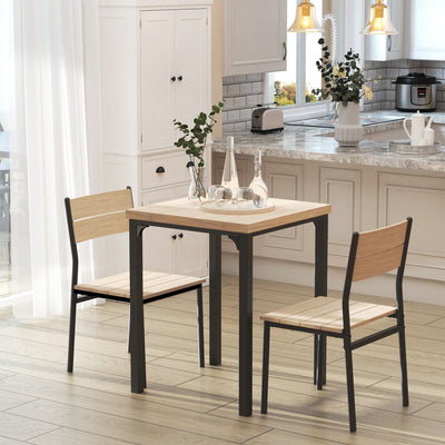 Compact 3-Piece Bistro Dining Set Homcom