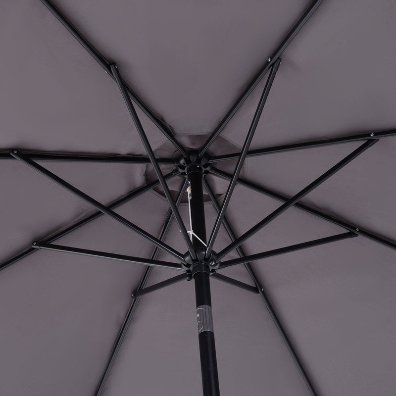 3m Tilting Garden Parasol with Crank Handle Outsunny