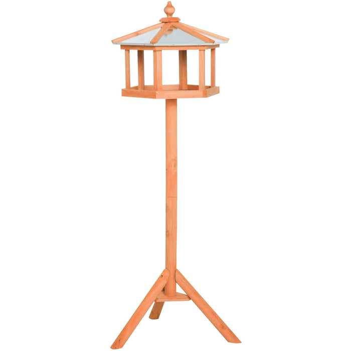 Deluxe Wooden Bird Stand Feeder Table, 113cm High