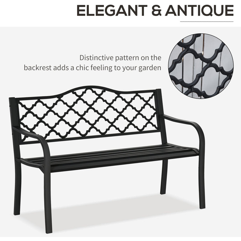 Antique Cast Iron Bench Outsunny
