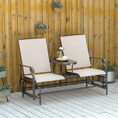 Garden Love Seat Outsunny