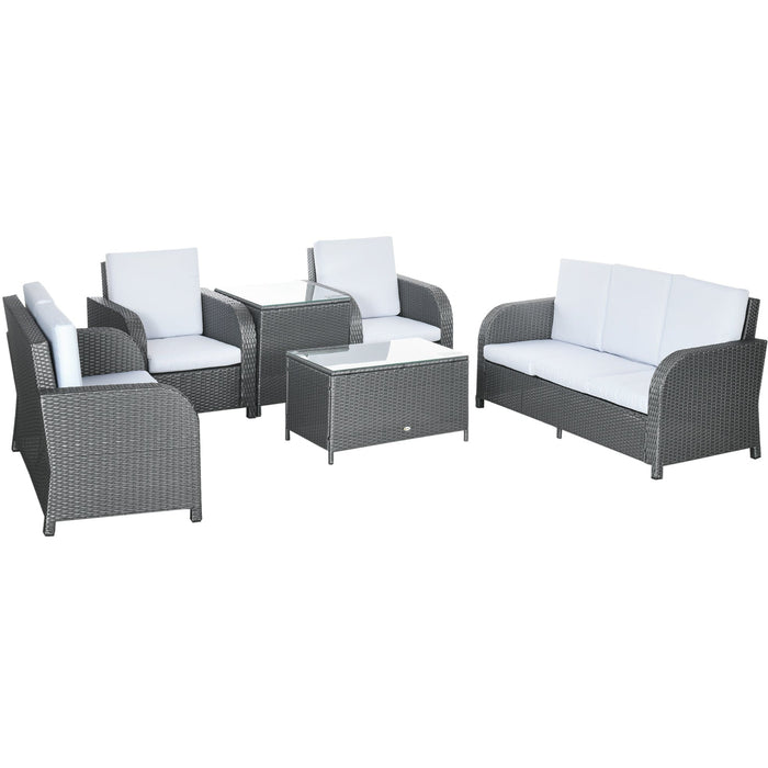 Outdoor Furniture Sofa Set, Reclining Armchairs, 2 Tables