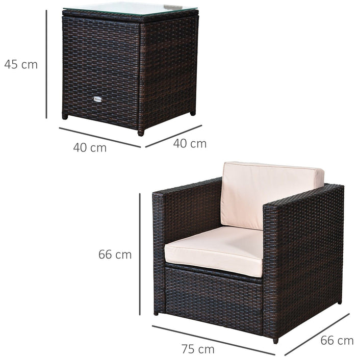 Rattan Bistro Set